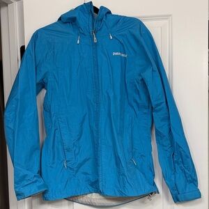 Patagonia Lightweight Blue Rain Jacket